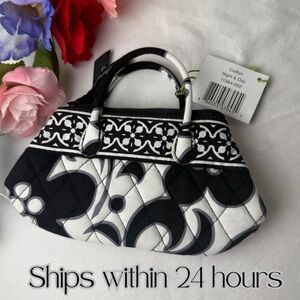 NWT Vera Bradley Night & Day Caitlyn Mini Purse Retired Pattern
